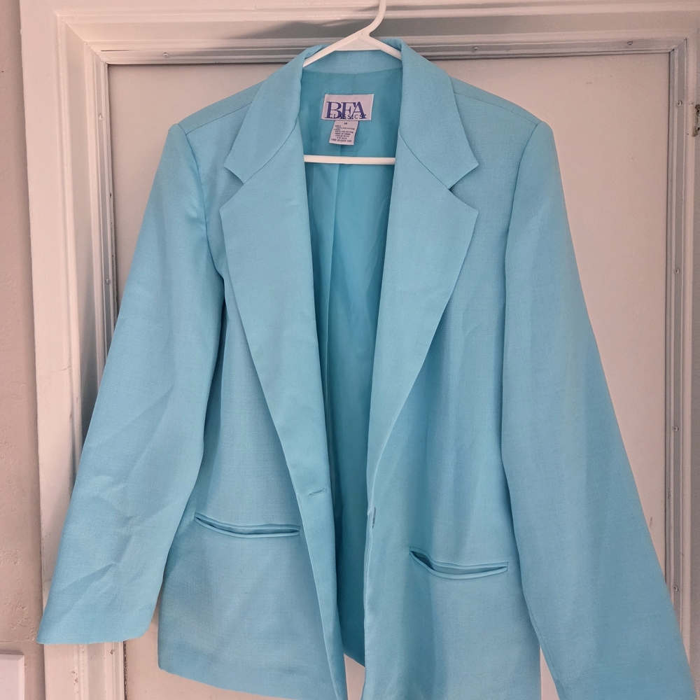Powder Blue Blazer Classic Suit Jacket